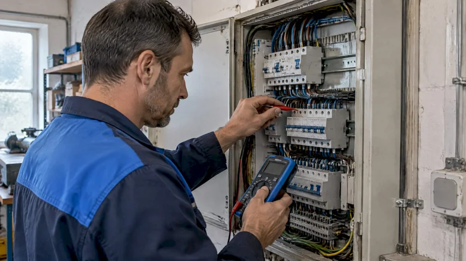 Diagnostic d'un tableau électrique triphasé