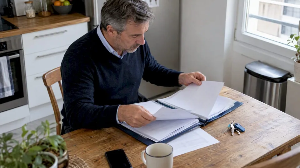 Propriétaire constituant un dossier de diagnostics immobiliers