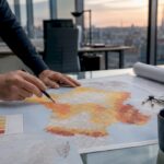 Des mains indiquant la carte sismique officielle de la France