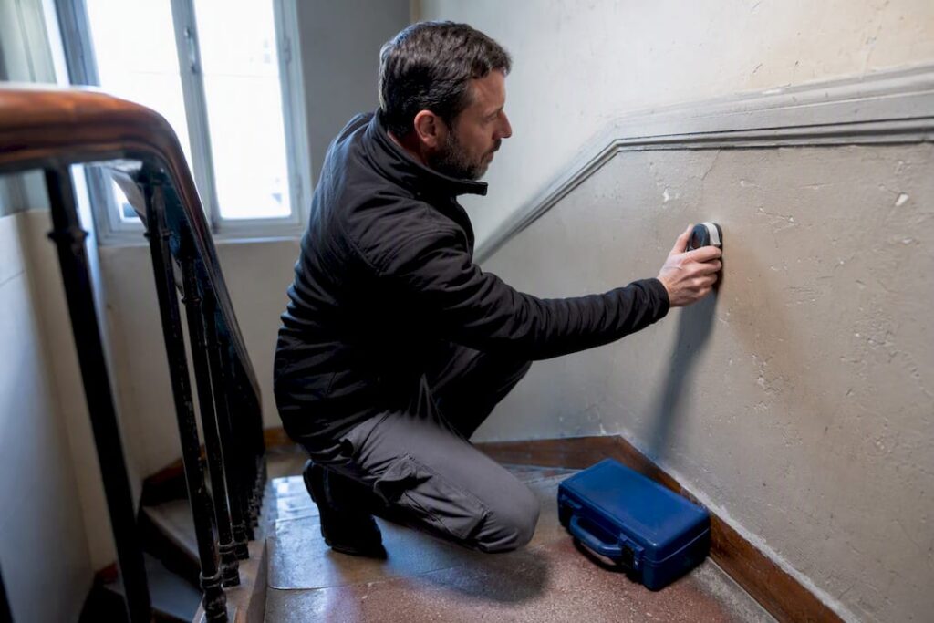 Diagnostic plomb dans la cage d’escalier commune